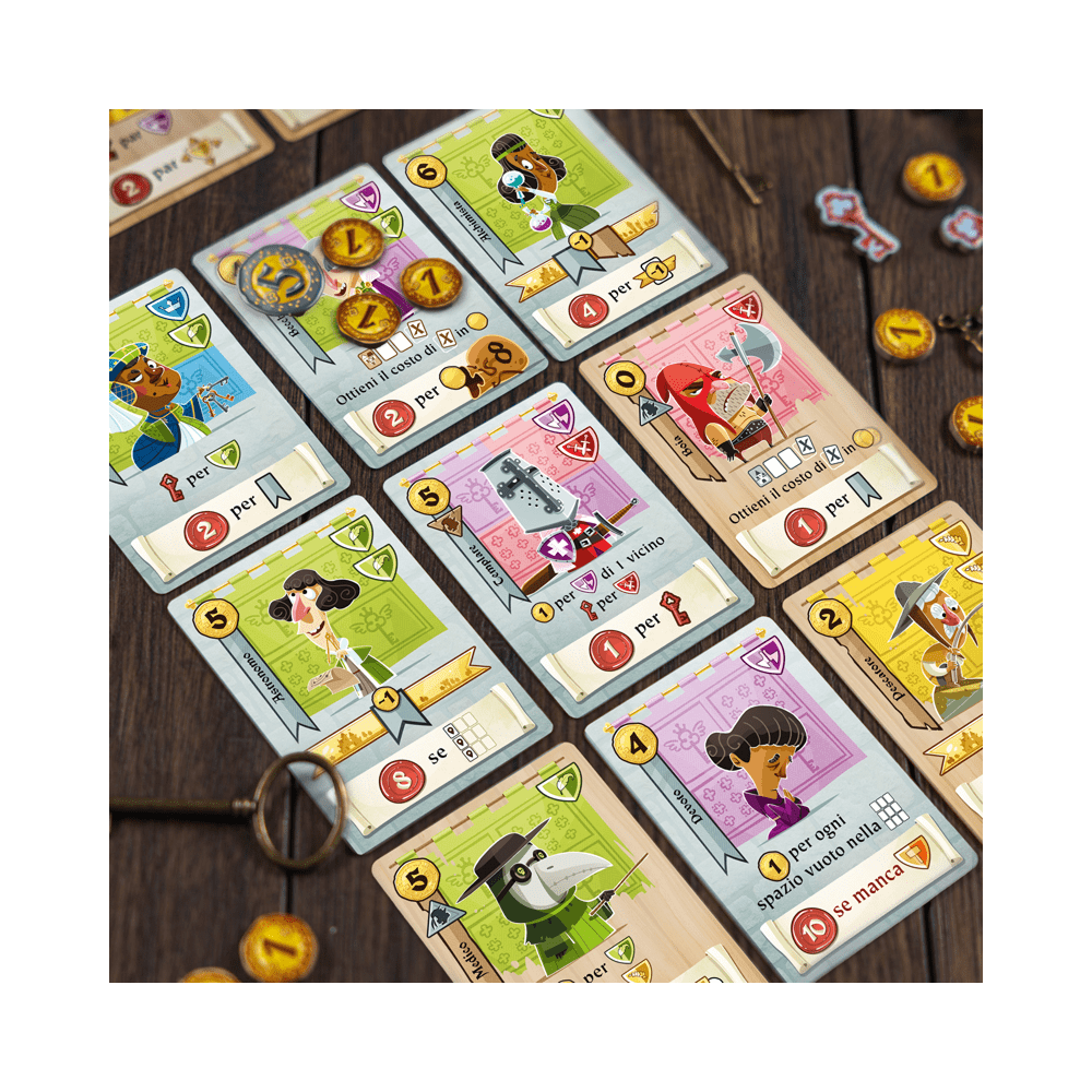 castle combo gioco da tavolo - componenti