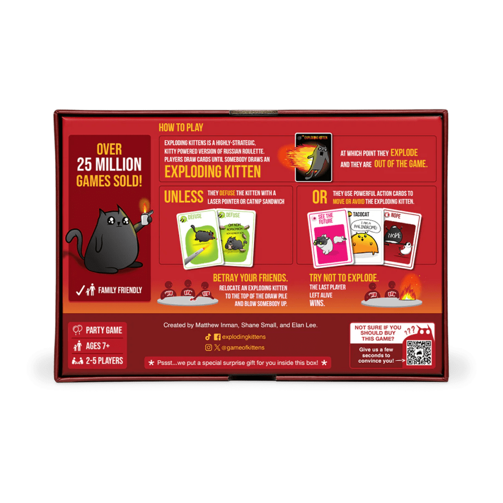 explodng kittens gioco da tavolo - componenti