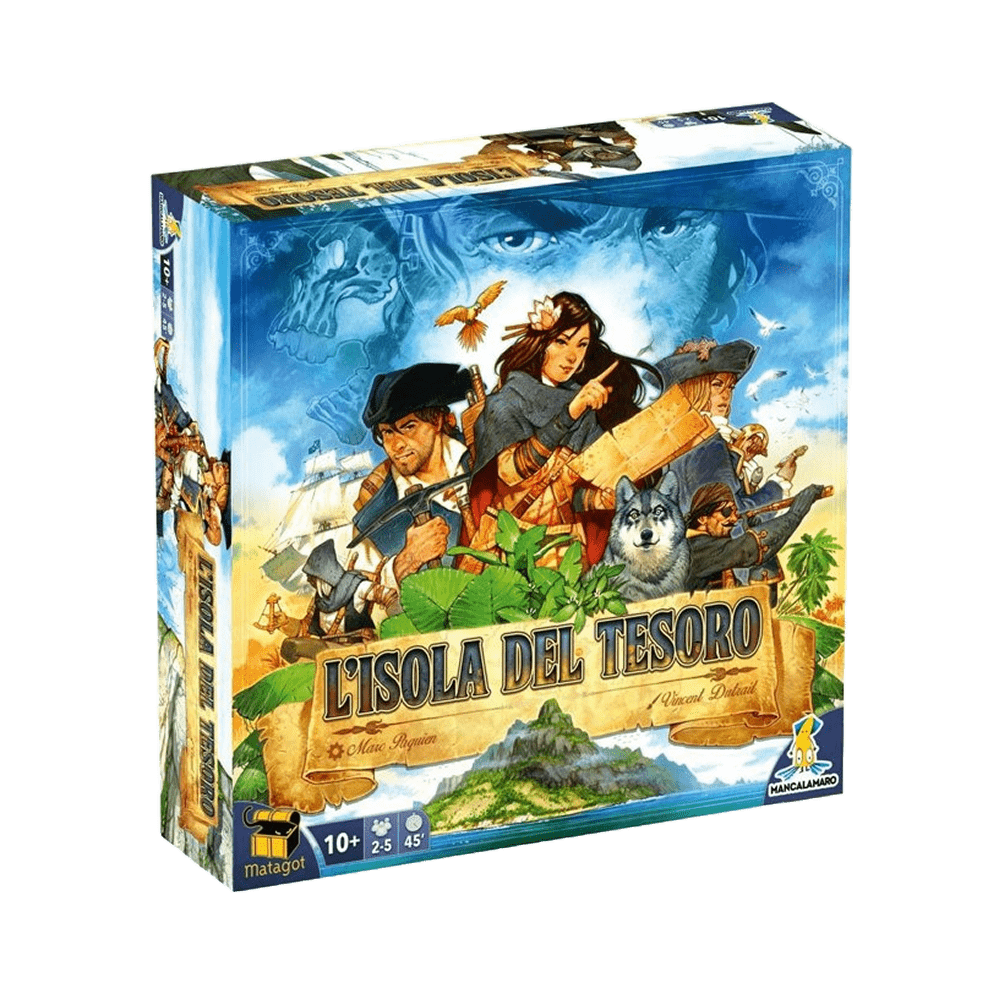 l'isola del tesoro gioco da tavolo - copertina