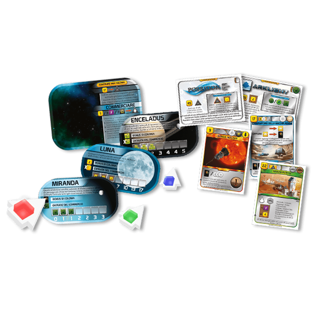 terraforming mars colonies gioco da tavolo - componenti