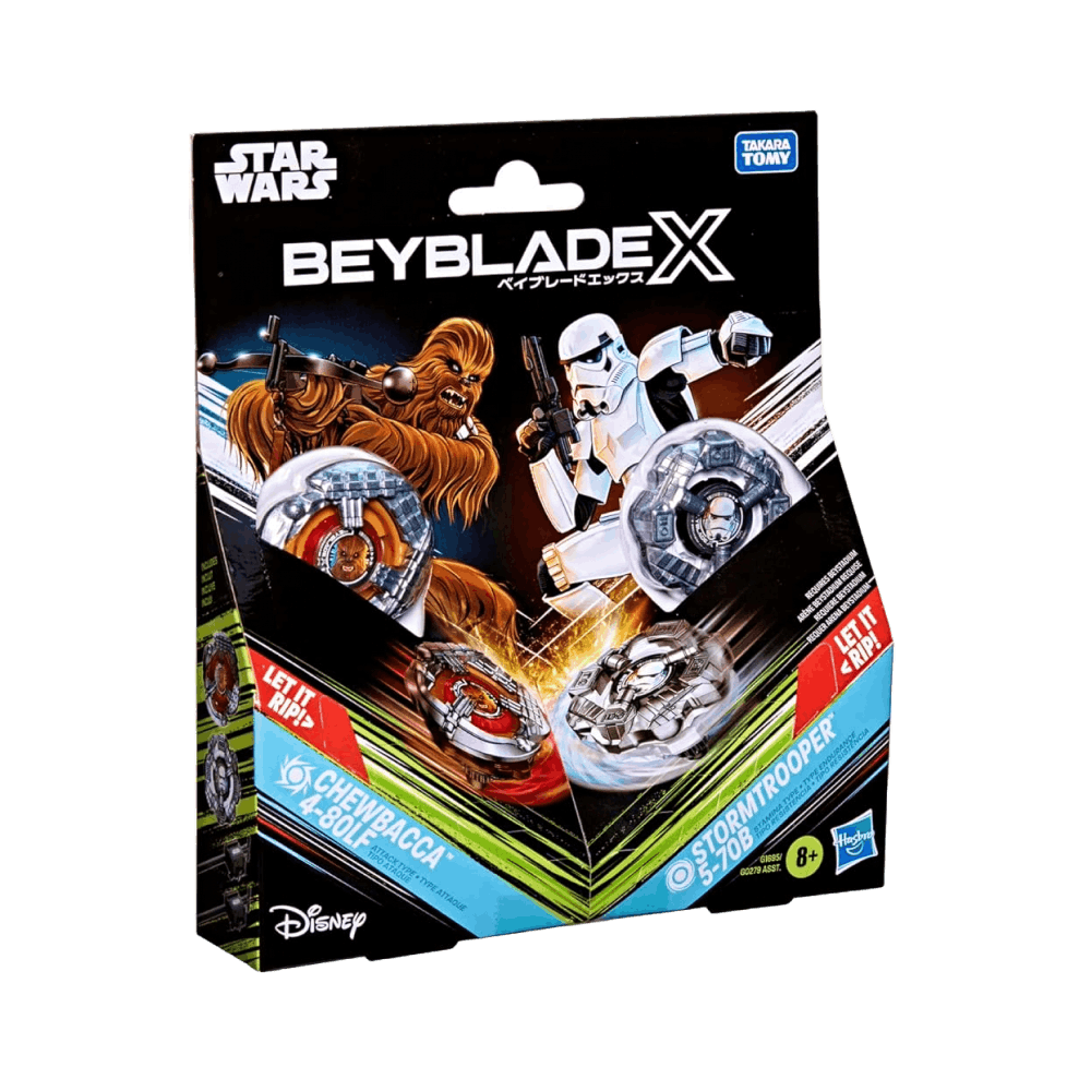 chewbecca e assaltatore beyblade x - copertina