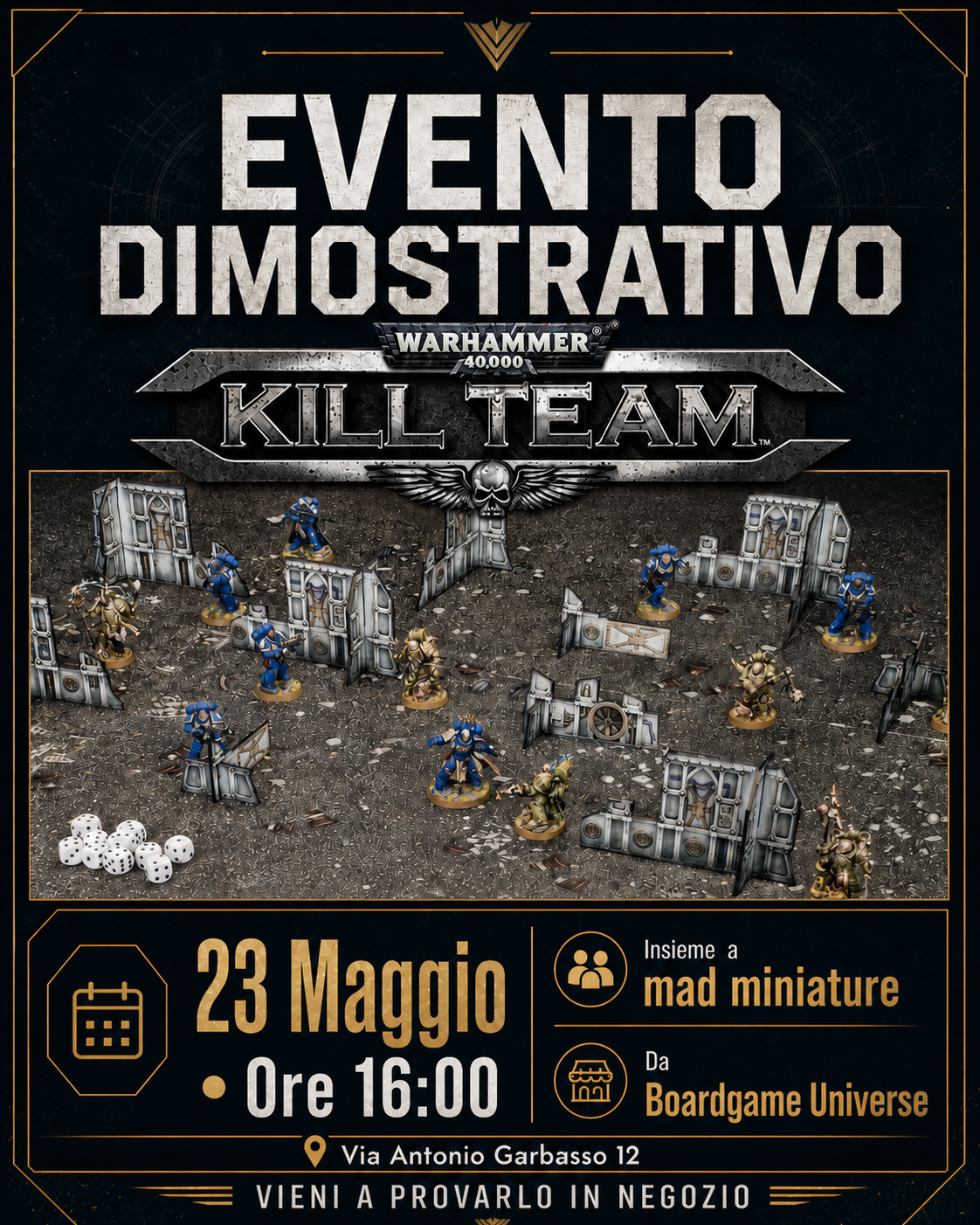 Evento Warhammer 40.000 in store da Boardgame Universe